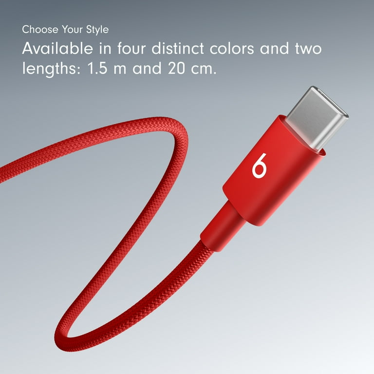 Apple Beats USB-C To USB-C Woven Cable (1.5 M) - Rapid Red